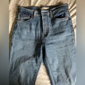 Levi's Blue Boot Cut Jeans with Subtle Fading